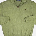 Vintage Polo Ralph Lauren Green Knit Jumper ( L )