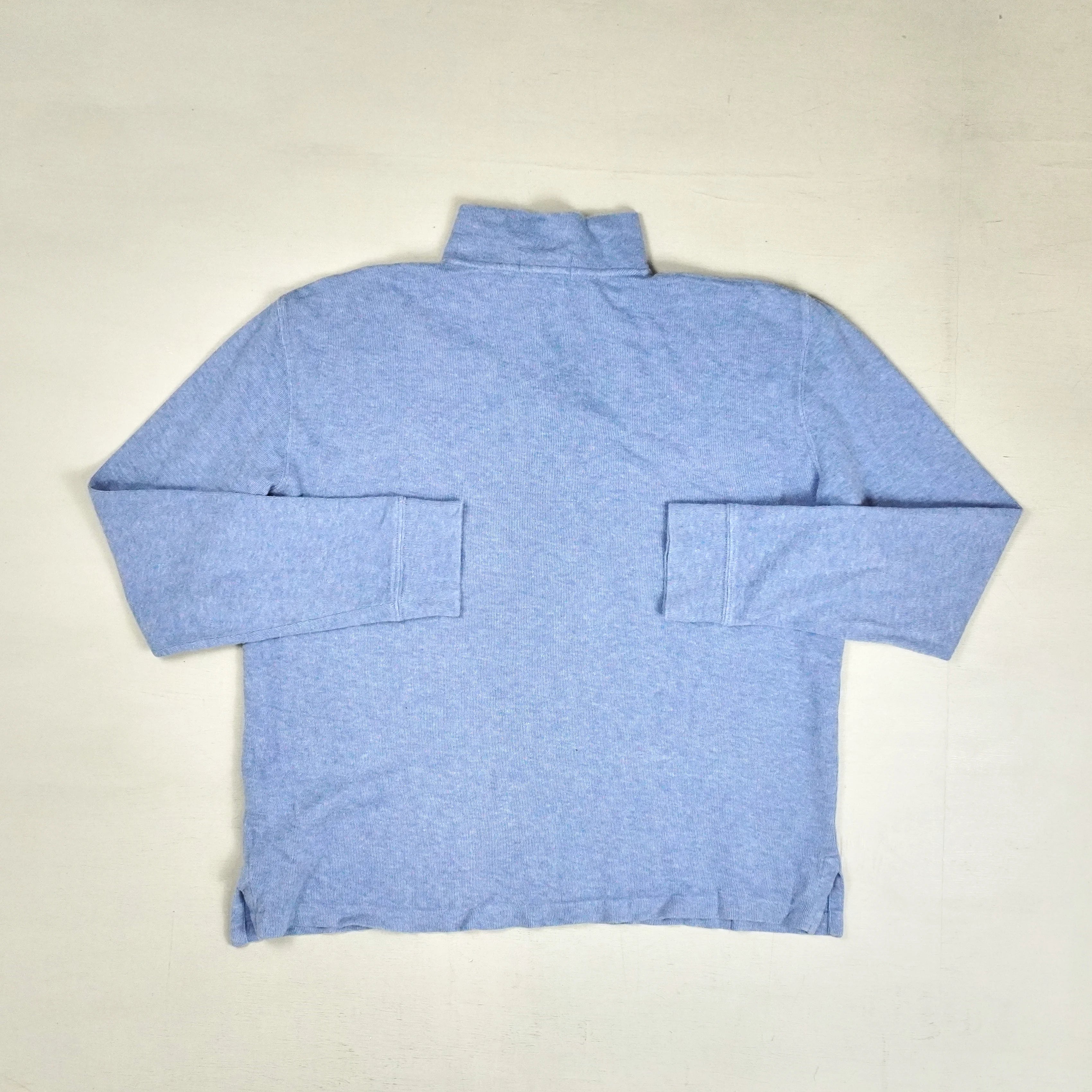 Vintage Polo By Ralph Lauren Blue Knit Jumper ( L )