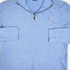 Vintage Polo By Ralph Lauren Blue Knit Jumper ( L )