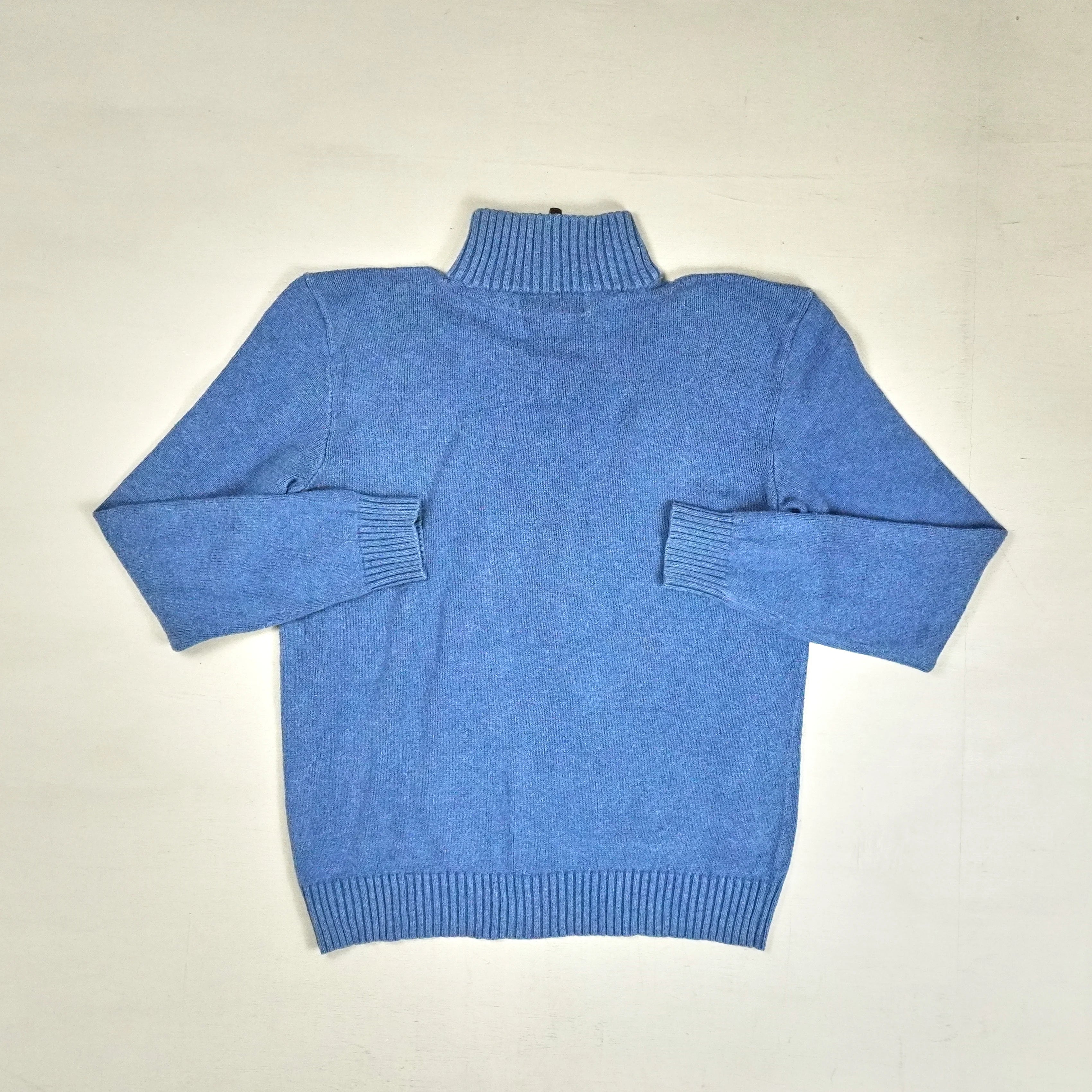 Vintage Polo Ralph Lauren Blue Knit Jumper ( M )