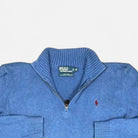 Vintage Polo Ralph Lauren Blue Knit Jumper ( M )