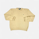 Vintage Polo Ralph Lauren Beige Knit Jumper ( XL )