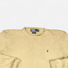 Vintage Polo Ralph Lauren Beige Knit Jumper ( XL )