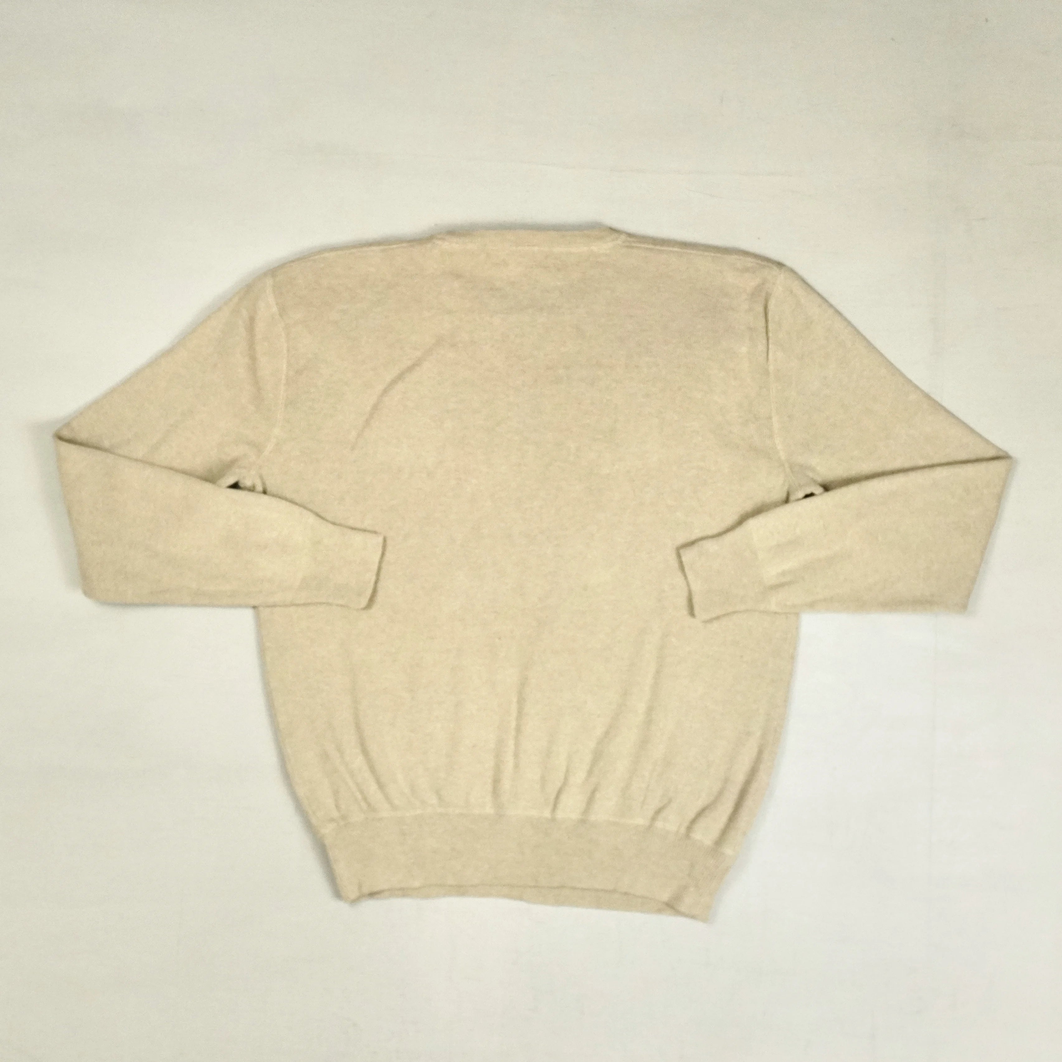 Vintage Polo Ralph Lauren Beige Knit Jumper ( M )