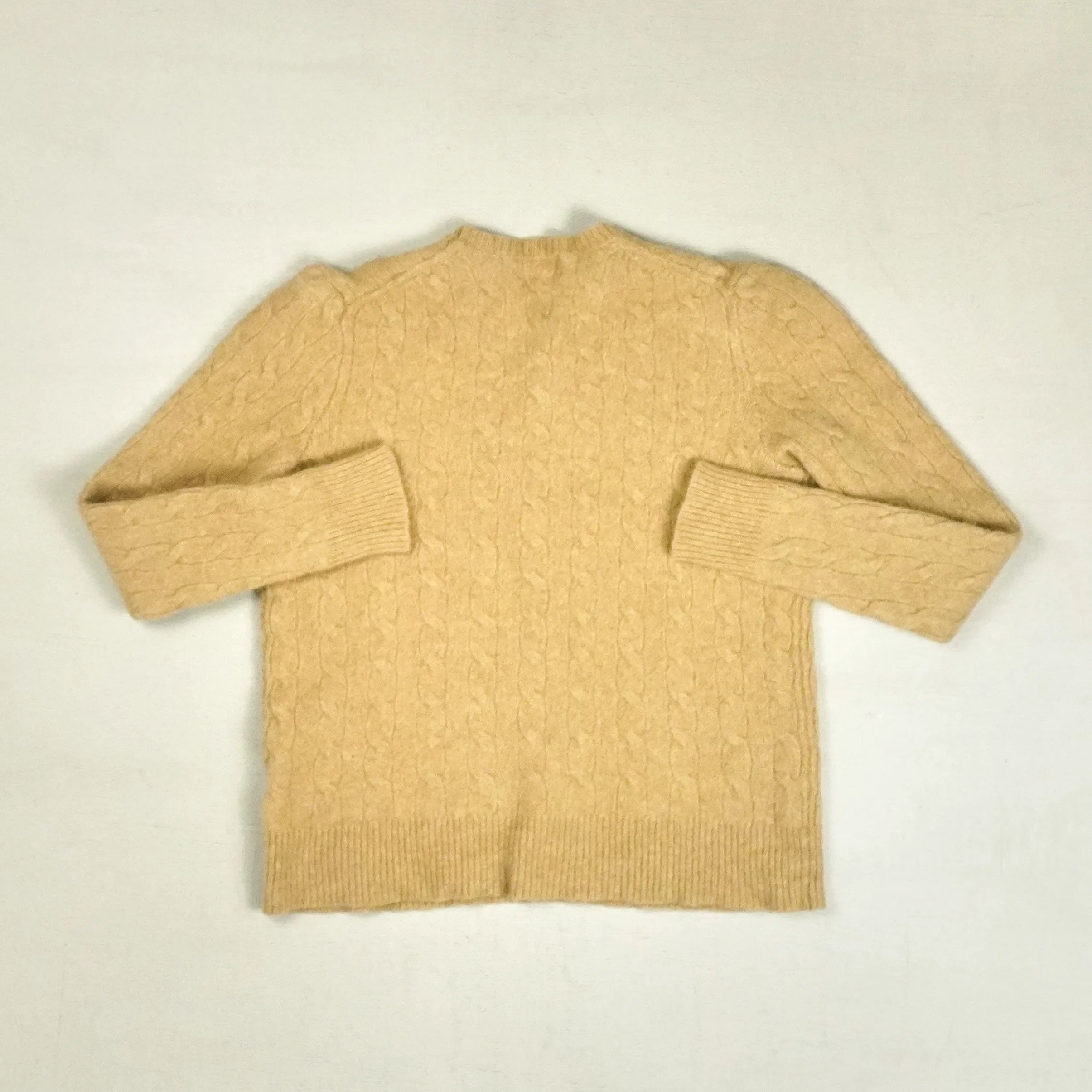 Vintage Polo Ralph Lauren Beige Knit Jumper ( 3XS )