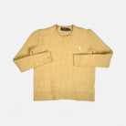 Vintage Polo Ralph Lauren Beige Knit Jumper ( 3XS )