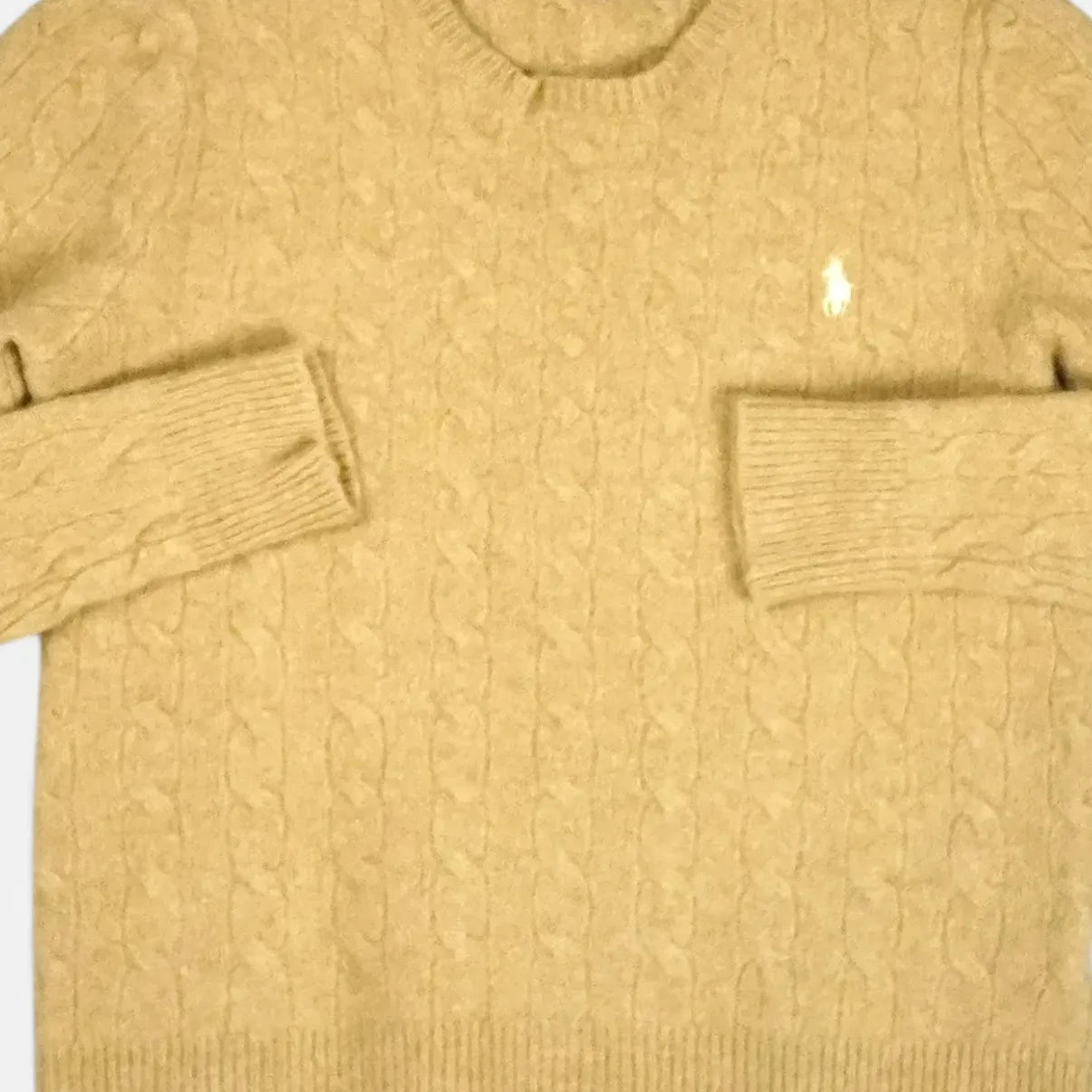 Vintage Polo Ralph Lauren Beige Knit Jumper ( 3XS )