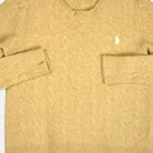 Vintage Polo Ralph Lauren Beige Knit Jumper ( 3XS )