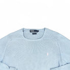 Vintage Polo Ralph Lauren Blue Knit Jumper ( XL )