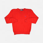 Vintage Polo Ralph Lauren Red Knit Jumper ( S )