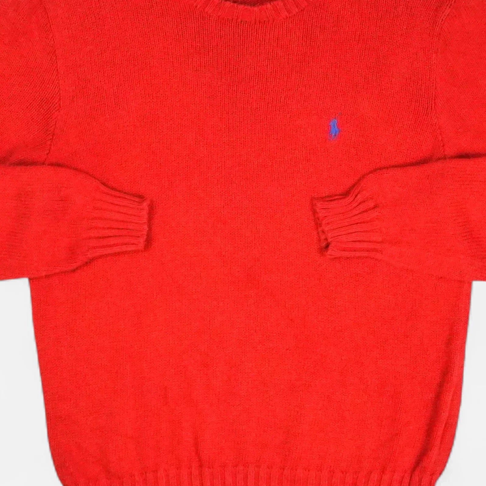 Vintage Polo Ralph Lauren Red Knit Jumper ( S )