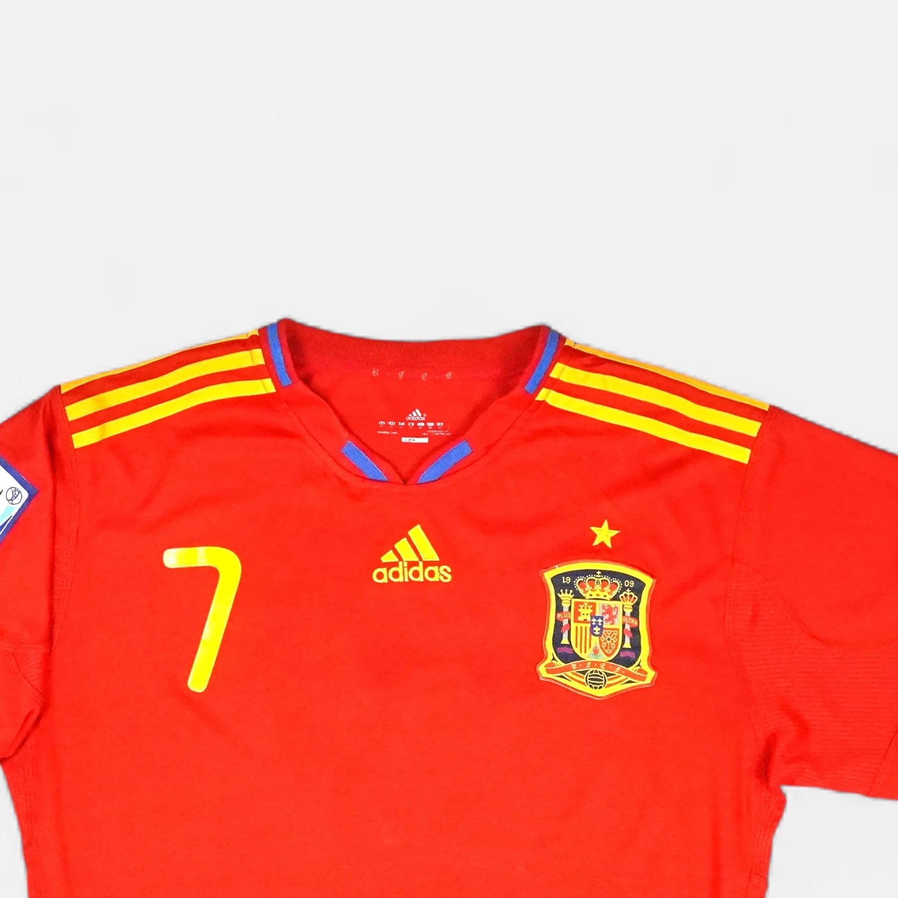 Spain David Villa 2010 Adidas Home Jersey (XL)