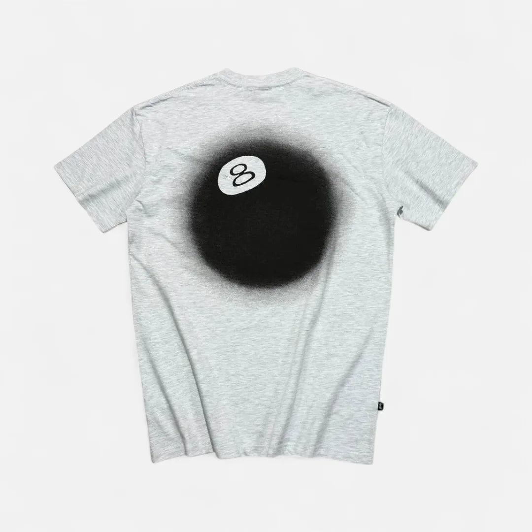 Stüssy Grey Stüssy 8-Ball T-shirt