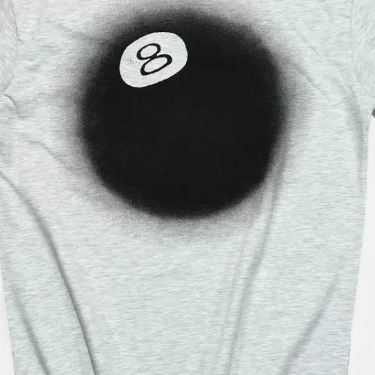 Stüssy Grey Stüssy 8-Ball T-shirt