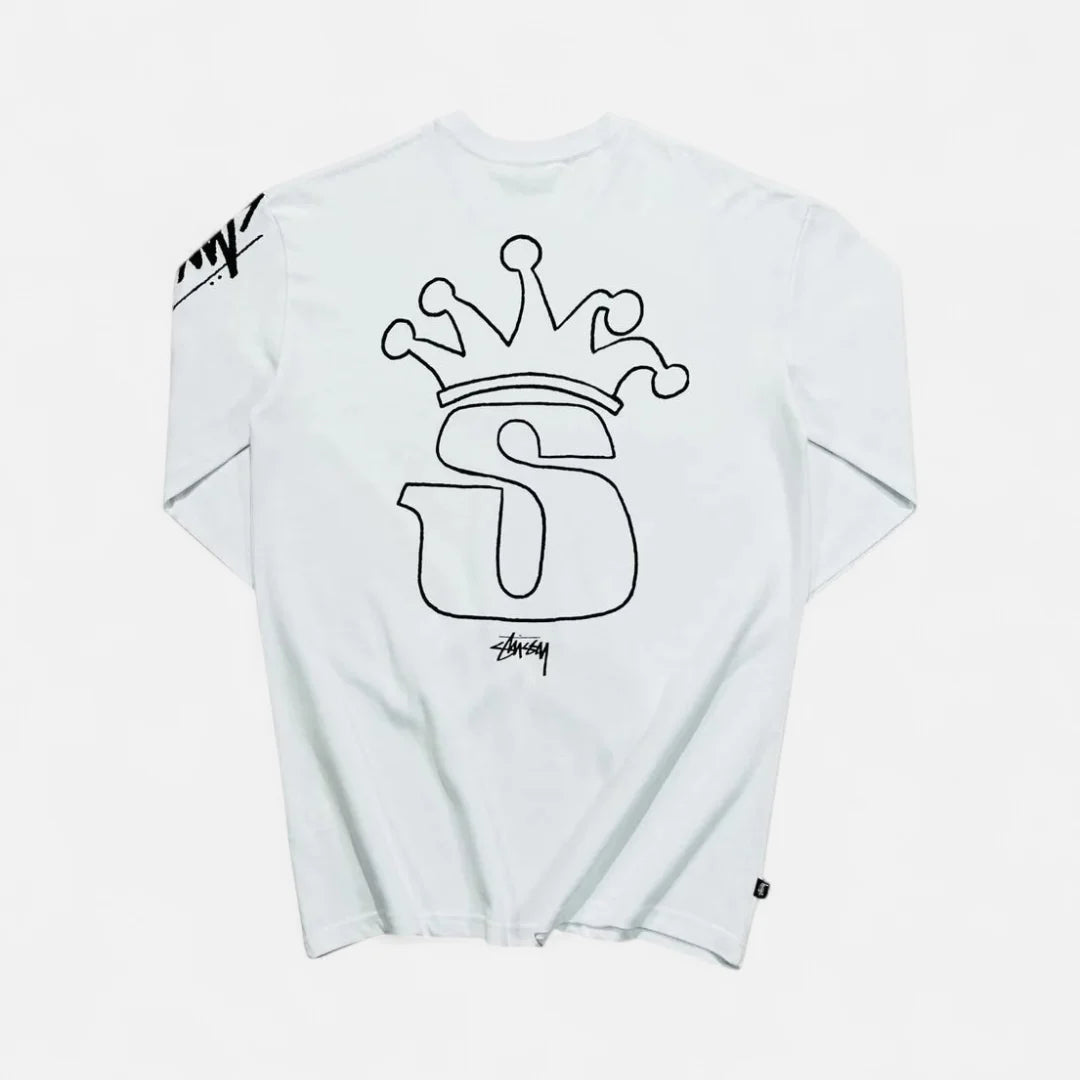 Stüssy White Stussy Long Sleeve T-shirt
