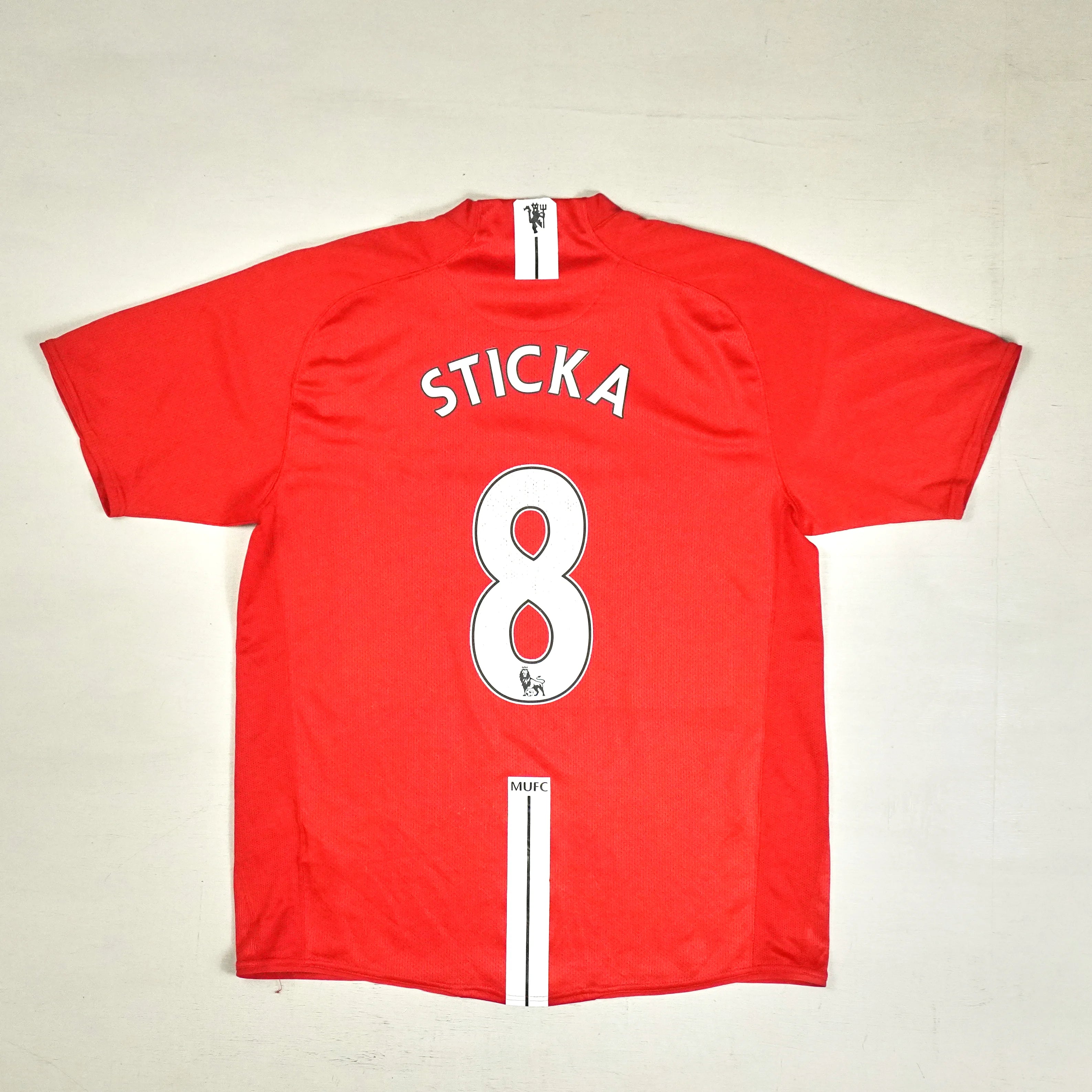 Manchester United Sticka 2008-2009 Nike Home Jersey (L)