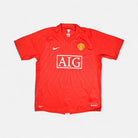 Manchester United Sticka 2008-2009 Nike Home Jersey (L)
