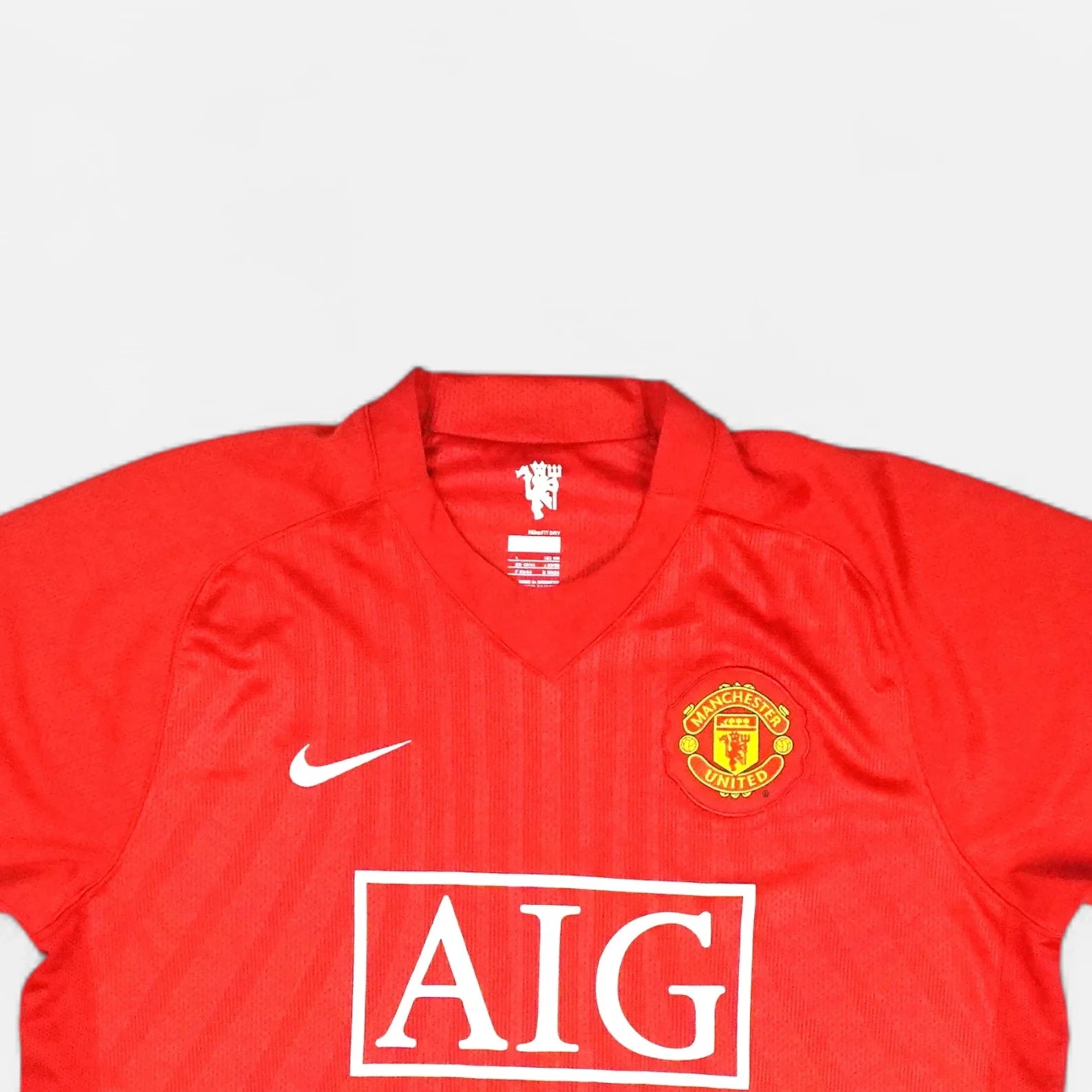 Manchester United Sticka 2008-2009 Nike Home Jersey (L)