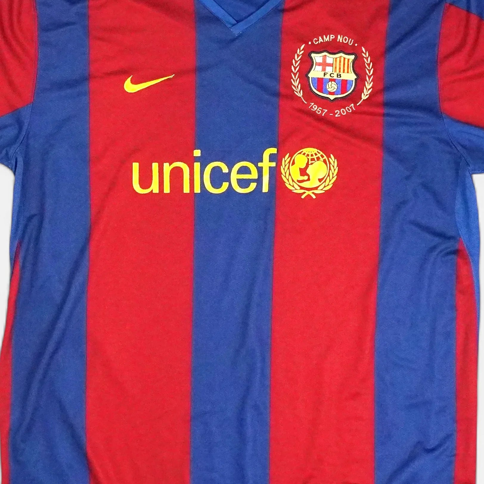 Fc Barcelona 2007-2008 Nike Home Jersey (XXL)