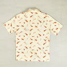 Vintage Horizon Blue Beige Short Sleeve Shirt (M)