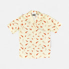 Vintage Horizon Blue Beige Short Sleeve Shirt (M)