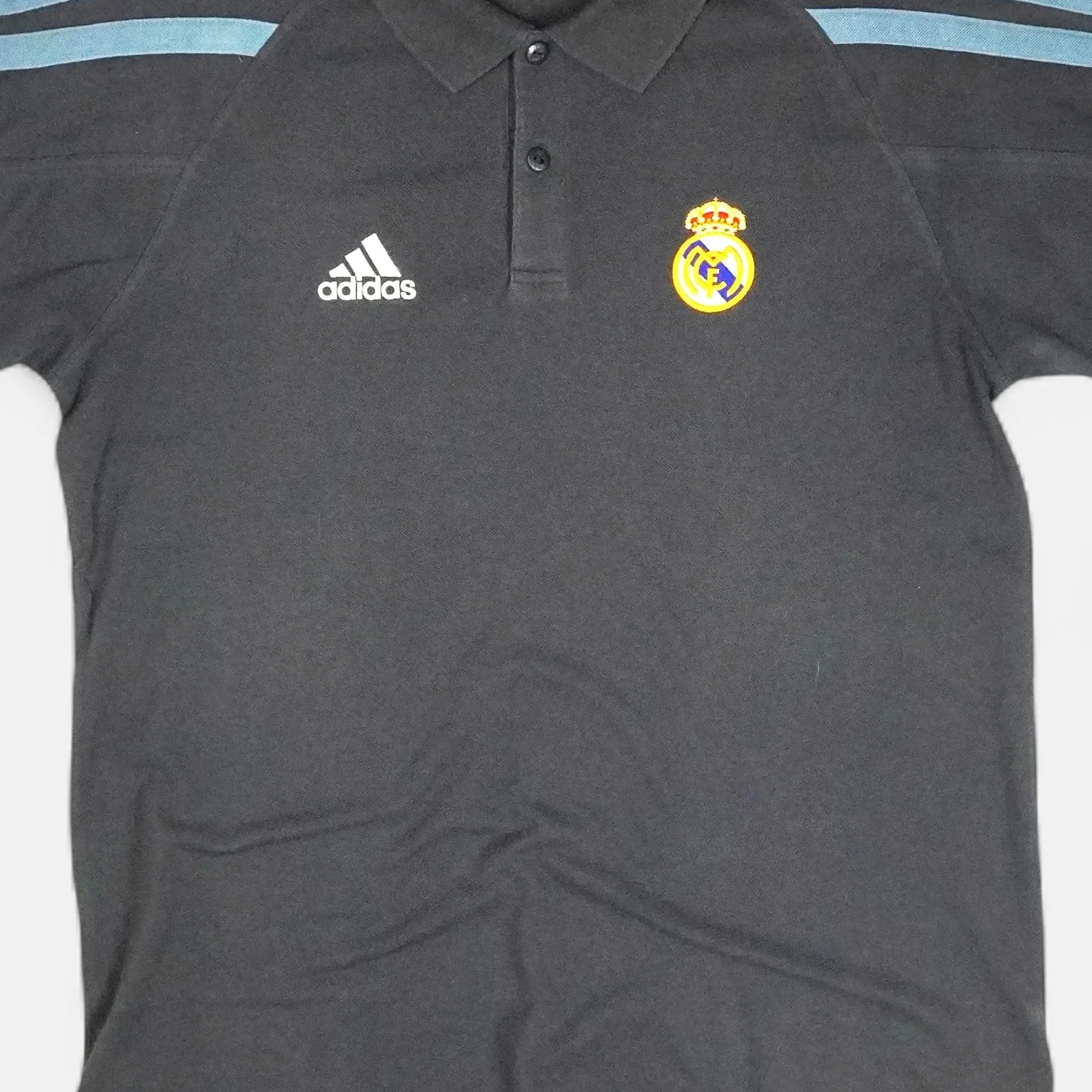 Vintage Adidas Black polo shirt (L)