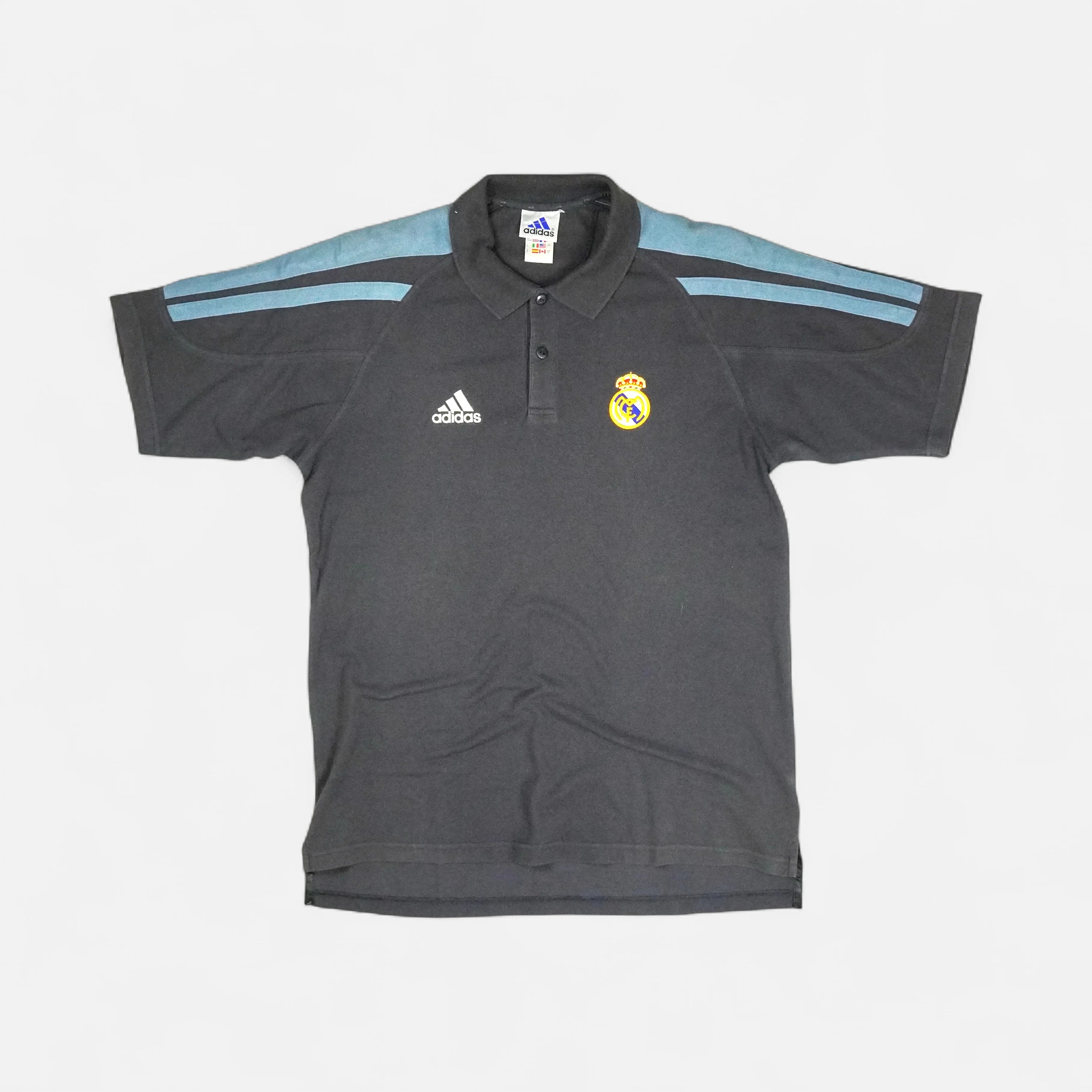 Vintage Adidas Black polo shirt (L)