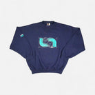Vintage Lacoste Navy Sweatshirt (XL)