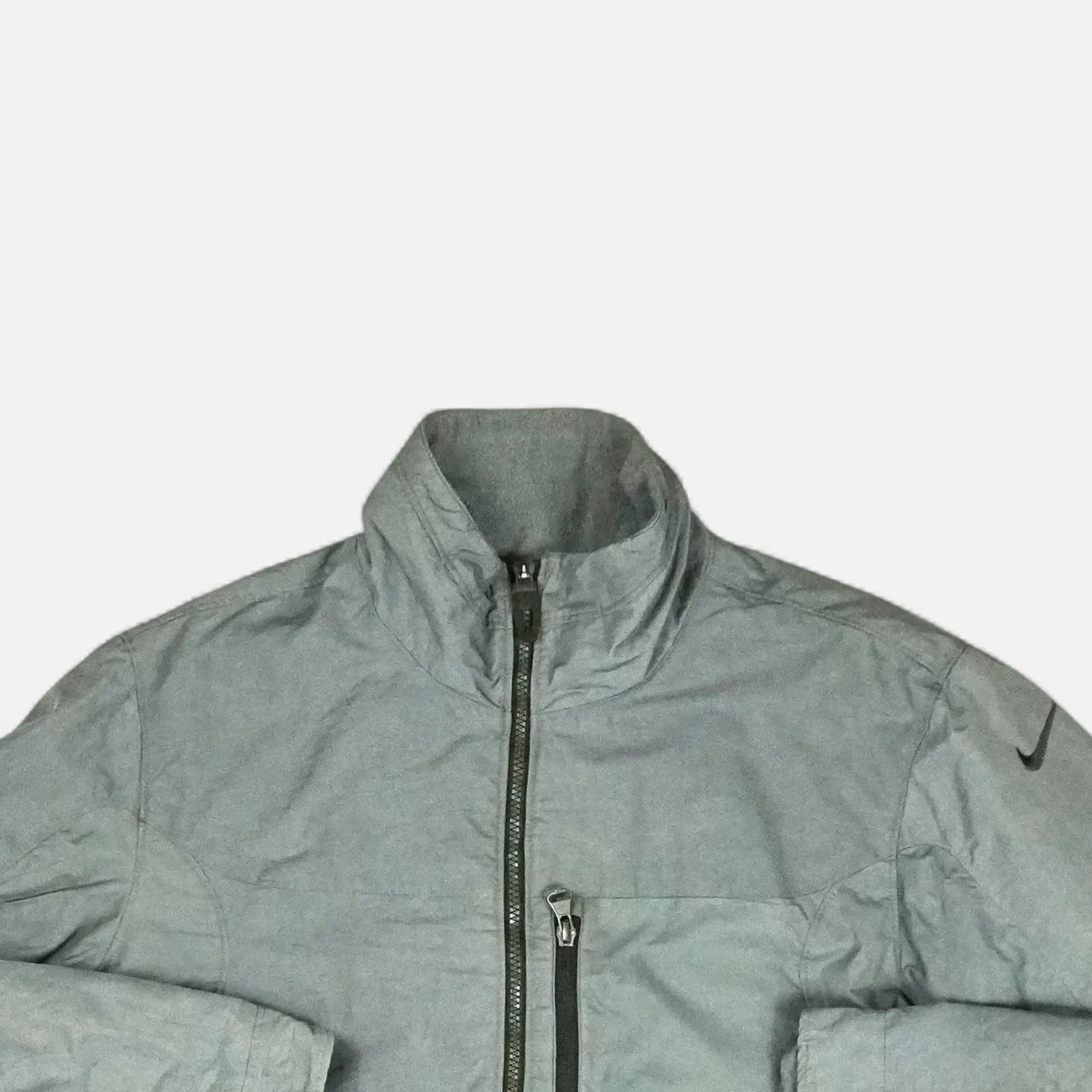 Vintage Grey lightweight windbreaker jacket (M)