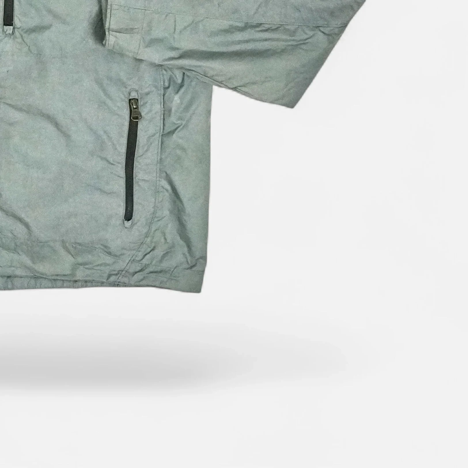 Vintage Grey lightweight windbreaker jacket (M)