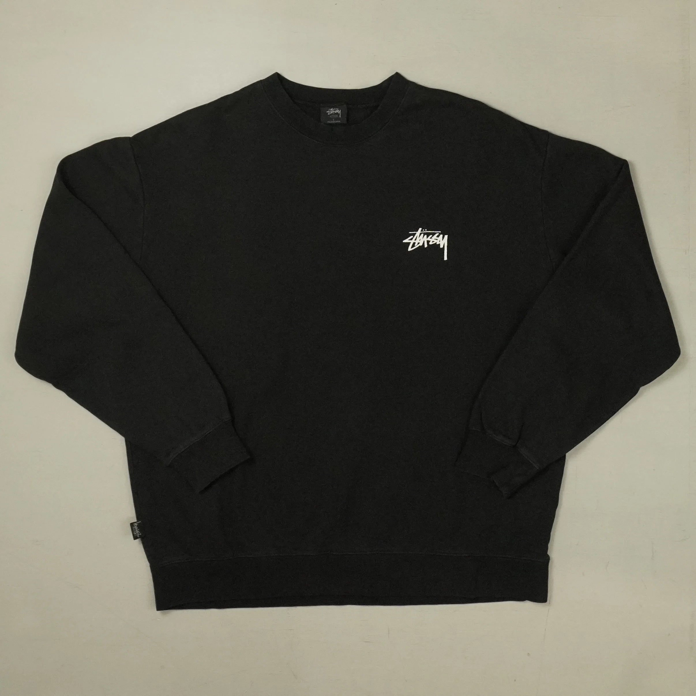 Stüssy Black Blue Dice Crewneck Sweatshirt