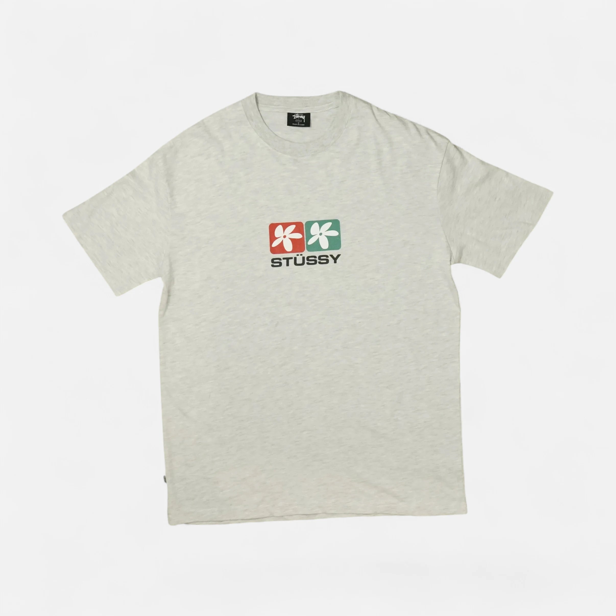 Stüssy Grey Flower T-shirt