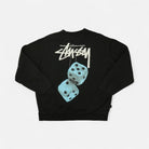 Stüssy Black Blue Dice Crewneck Sweatshirt