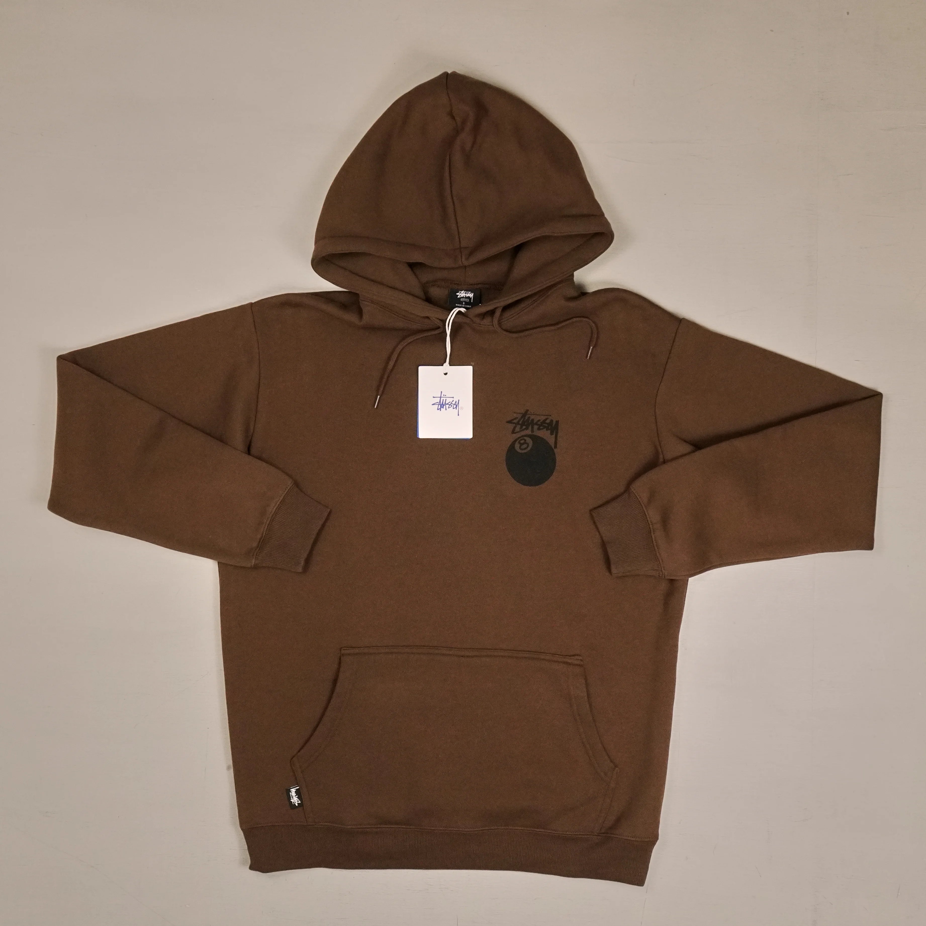 Stussy Brown 8 Ball Graphic Hoodie