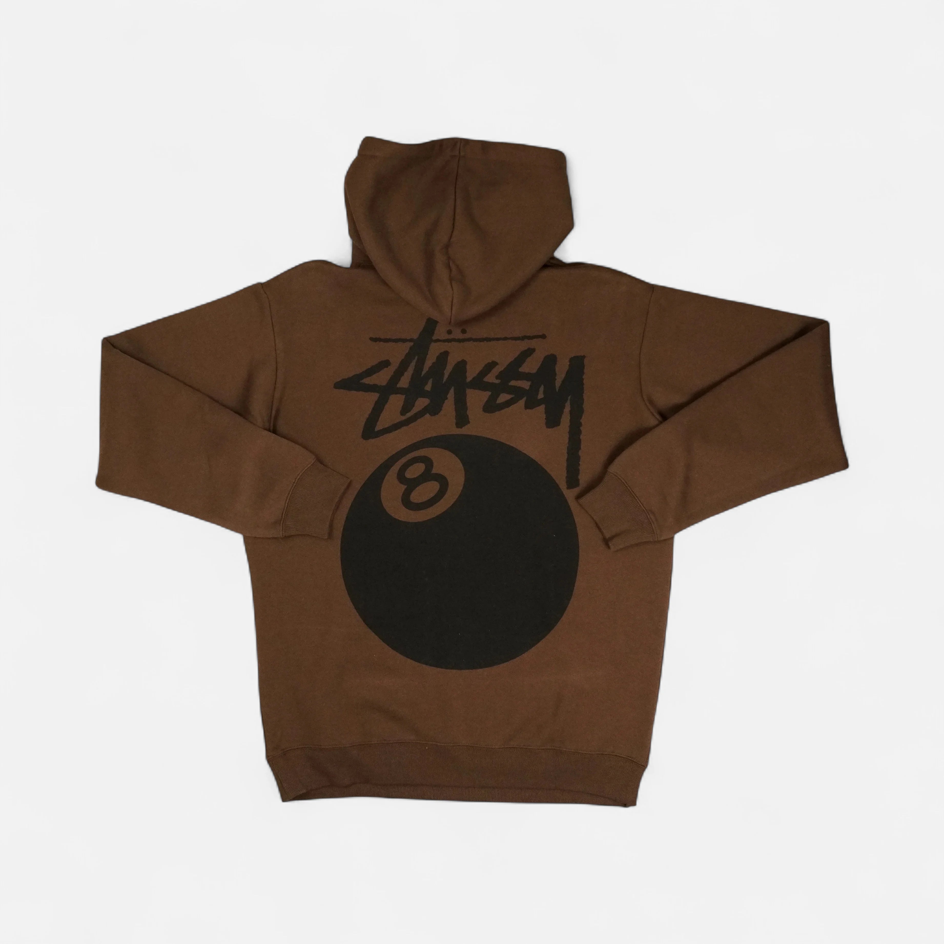 Stussy Brown 8 Ball Graphic Hoodie