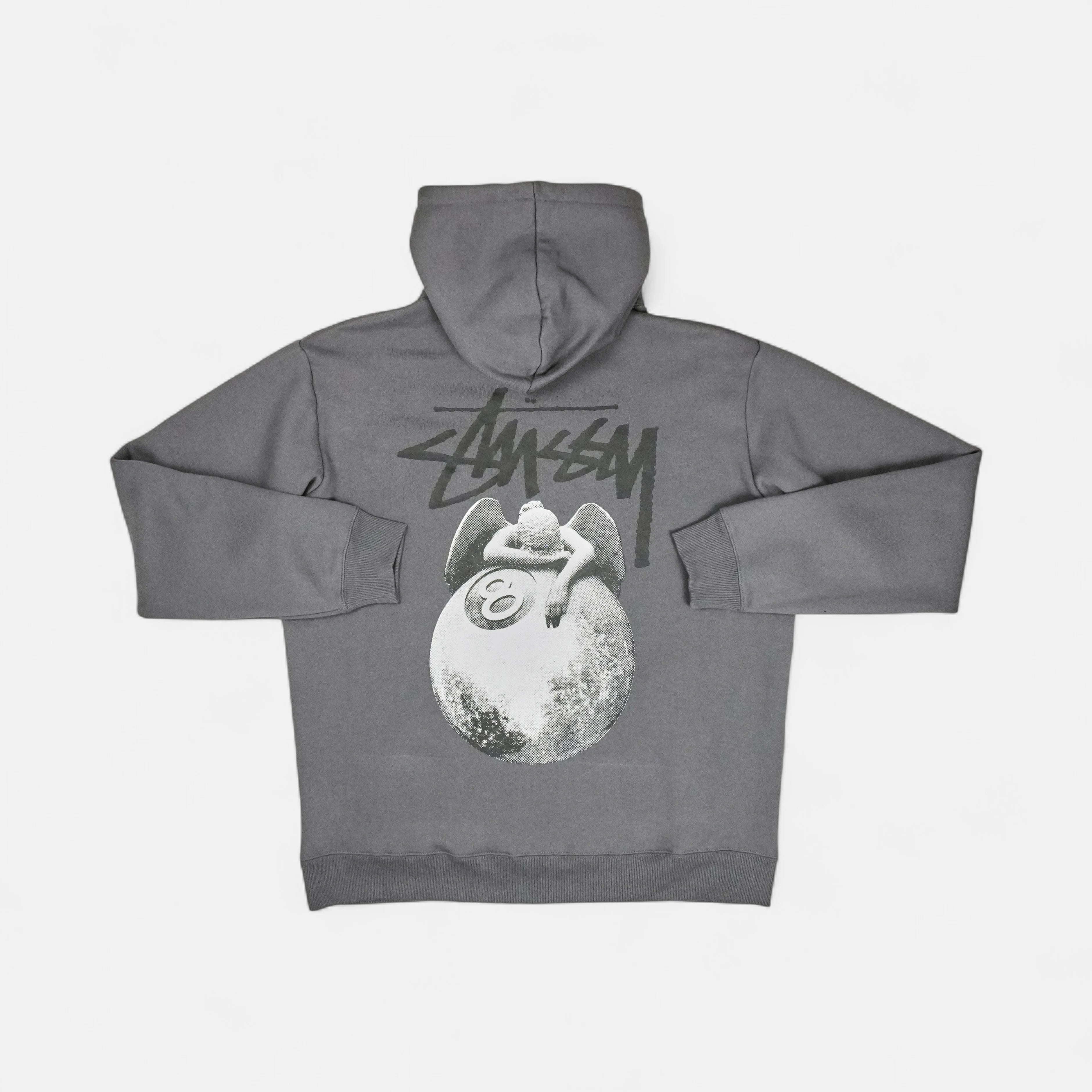 Stussy Grey Fallen Angel Hoodie