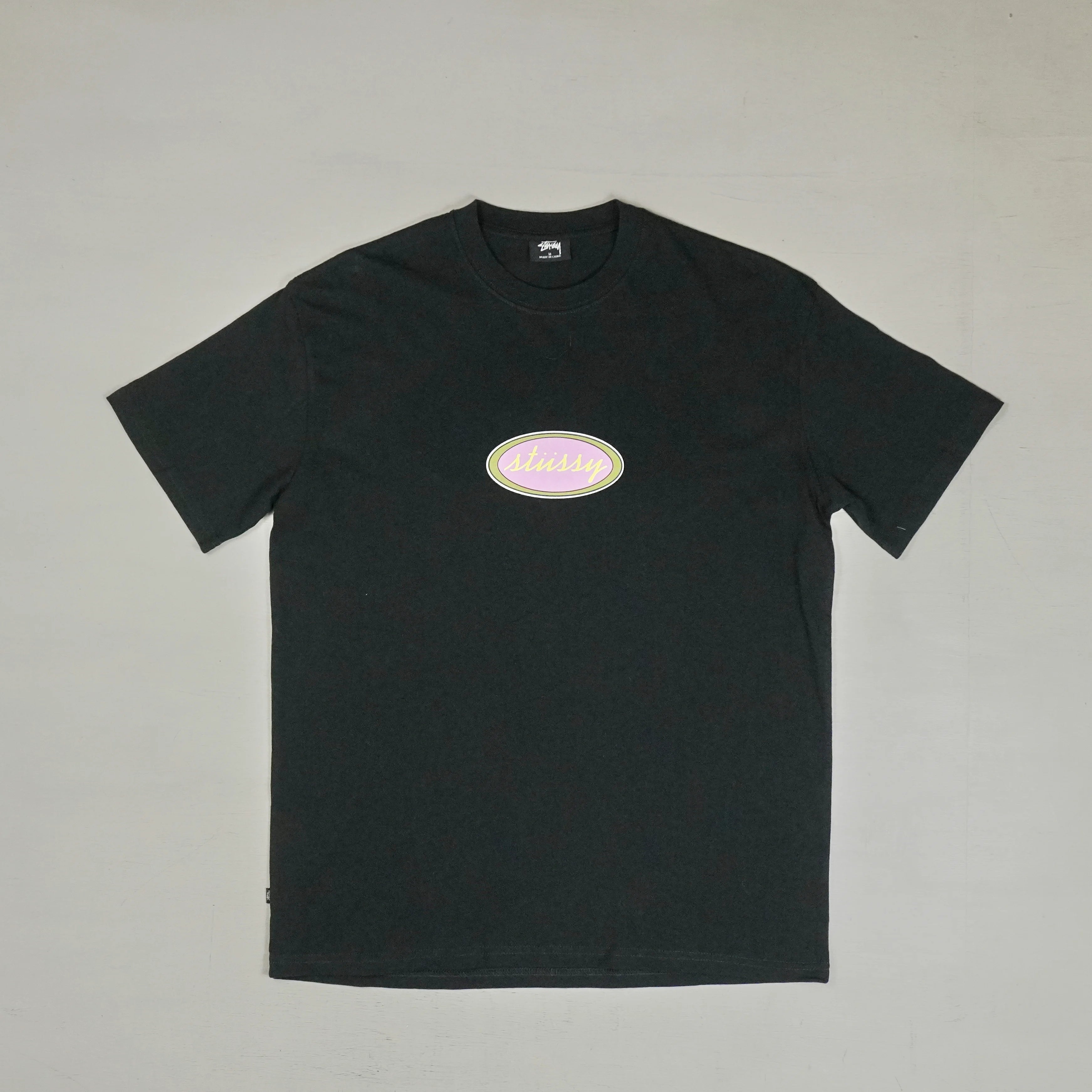 Stussy Black Purple Graphic T-shirt