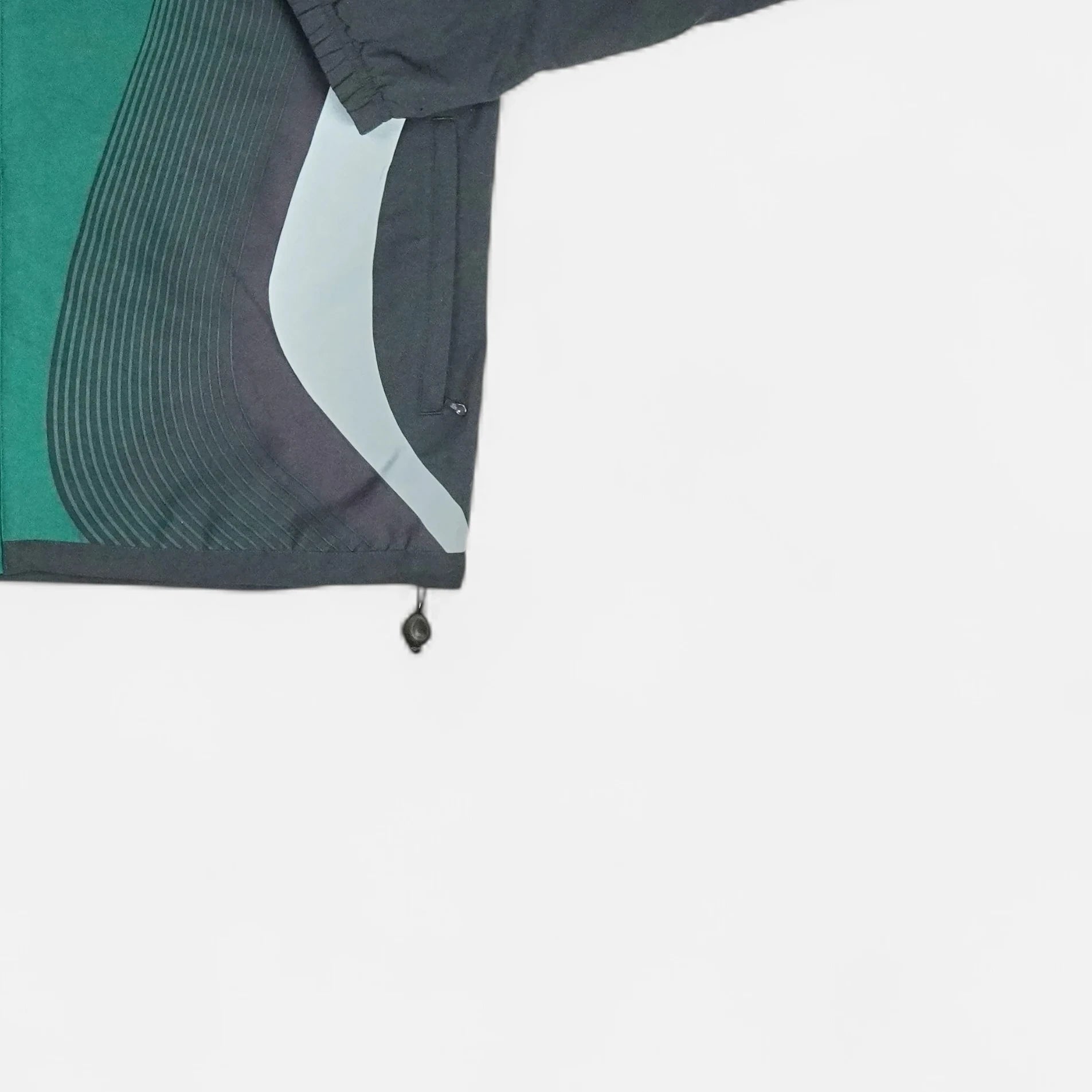 Vintage Adidas Green track jacket (L)