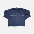 Vintage Navy pullover windbreaker jacket (XL)