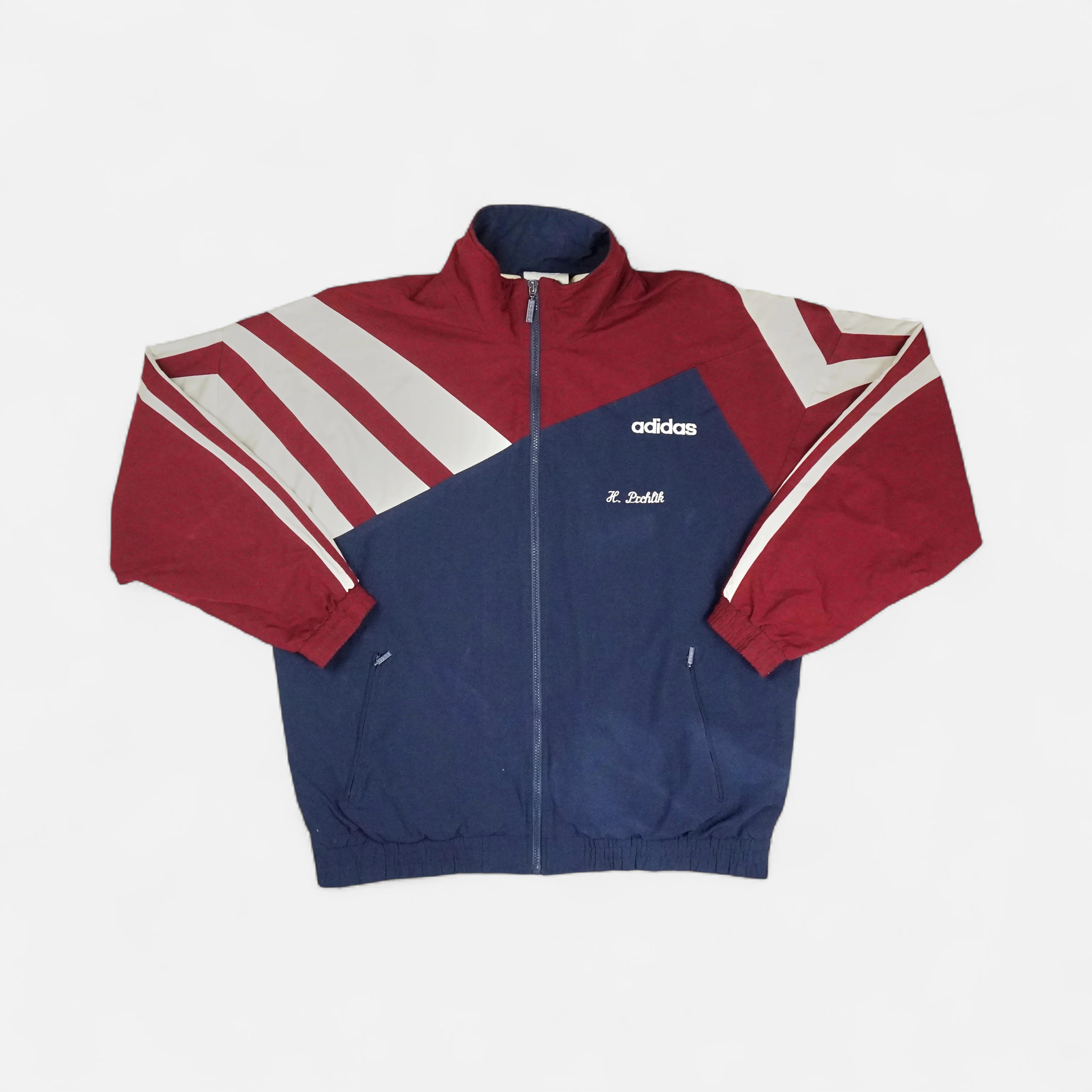 Vintage Adidas Navy track jacket (L)