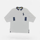 Vintage Polo Sport Ralph Lauren White long-sleeve rugby polo shirt (XL)
