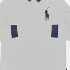 Vintage Polo Sport Ralph Lauren White long-sleeve rugby polo shirt (XL)