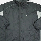 Vintage Nike Black hooded windbreaker jacket (XL)
