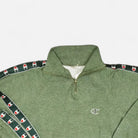 Vintage Champion Green tracksuit (quarter-zip sweatshirt and sweatpants set) (L)