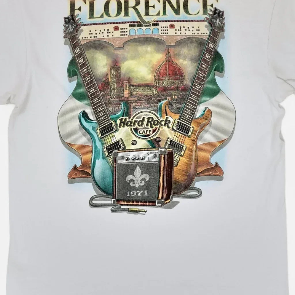 Vintage Hard Rock Cafe Florence White T-shirt (M)