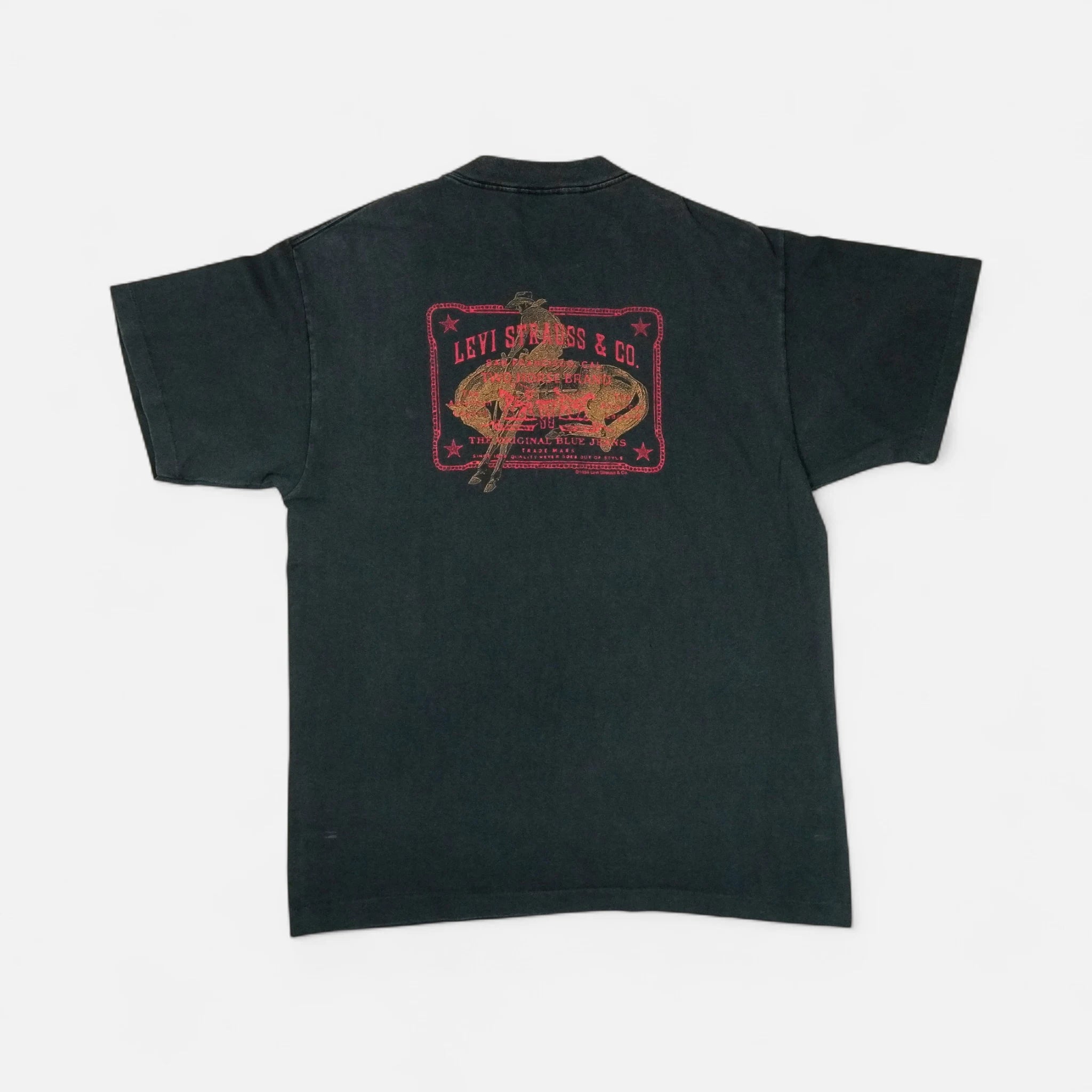 Vintage Levi's Black T-shirt (XL)