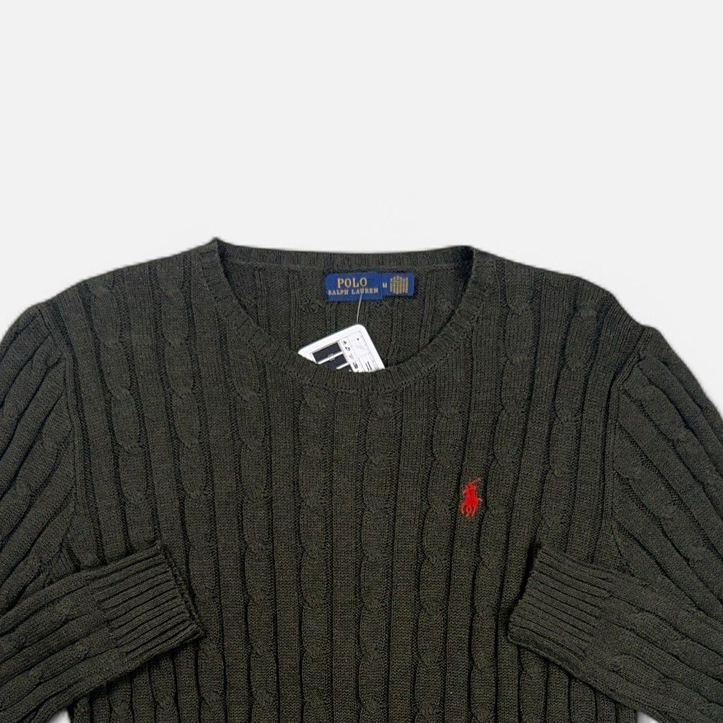 Vintage Polo Ralph Lauren Grey Knit Jumper (M)