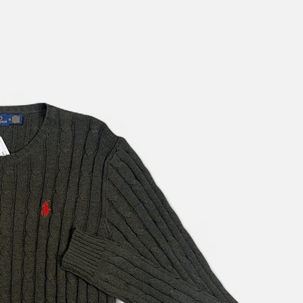 Vintage Polo Ralph Lauren Grey Knit Jumper (M)