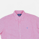 Vintage Ralph Lauren Pink Short Sleeve Shirt (M)