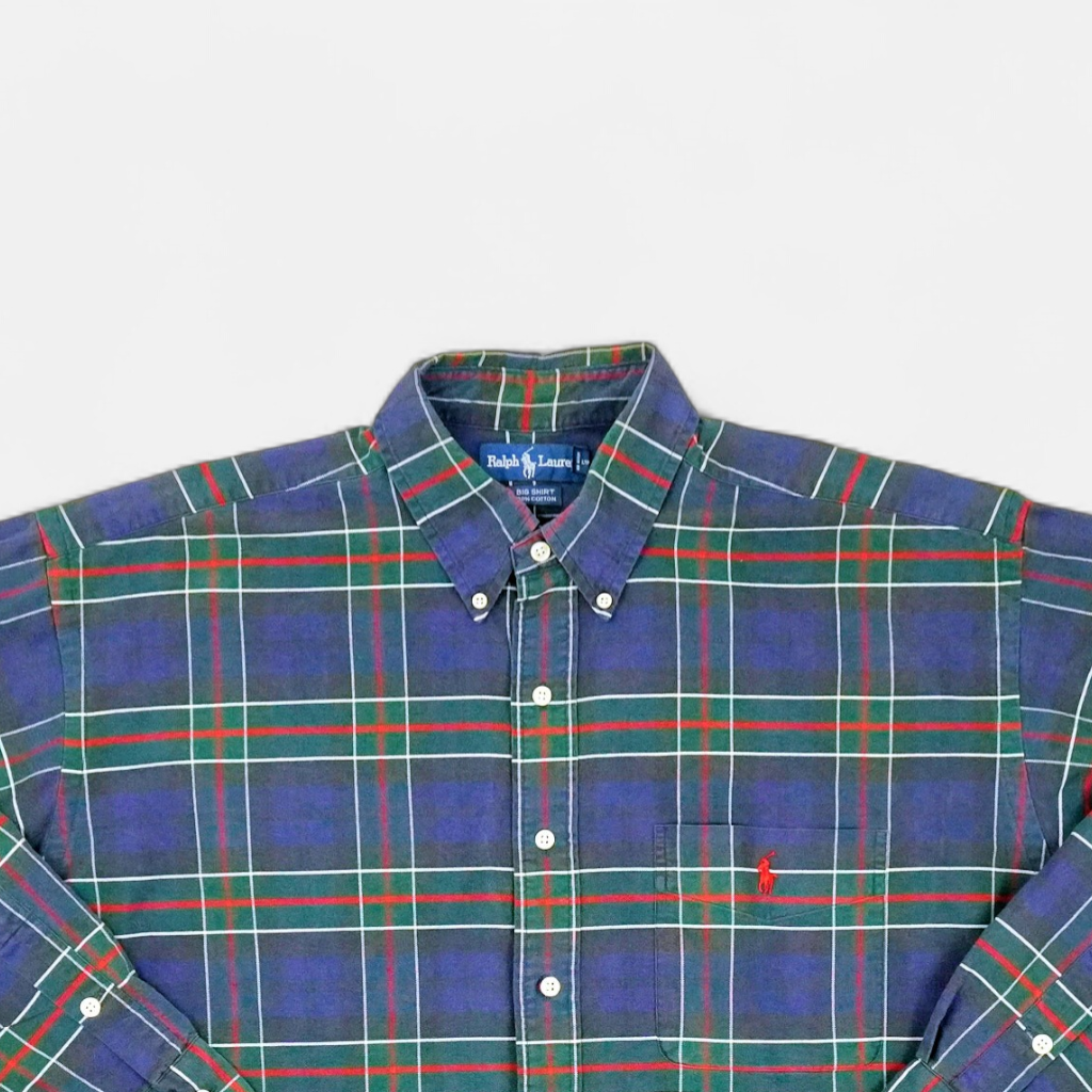 Vintage Ralph Lauren Blue Shirt (XL)